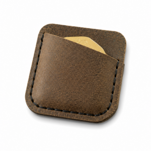 1OF1 Leather Coin Pouch (Dark Brown)