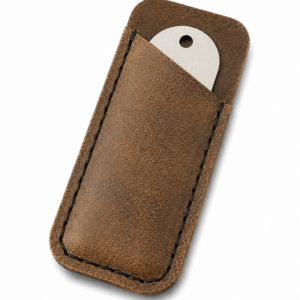 1OF1 Leather Double Prong Pitch Fork Case Dark Brown (1 Item Pack)