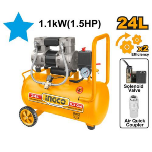 Ingco Compressor 240V 1100W 1.5HP 24l