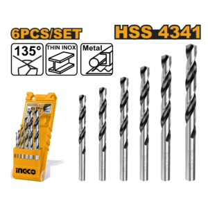 Ingco 6 Piece Drill Bit Set