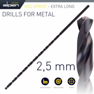 HSS Drill Bit 2.5mm x 140 x 90