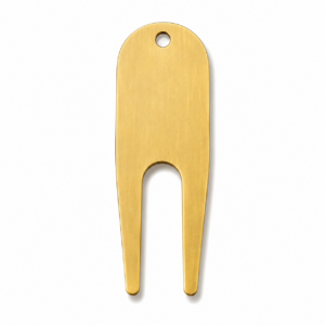 Double Prong Brass Pitch Fork (Divot Tool)