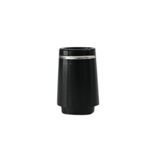 Ferrule 0.355" (Tapered) Black & Silver Ring, Collar. 30 PACK