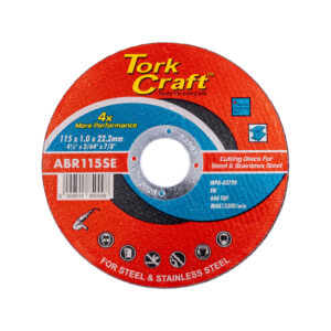 Tork Craft Cutting Disc Metal & SS 115 X 1.0 X 22.2 mm